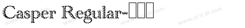 Casper Regular字体转换